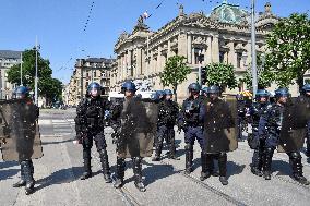 Demonstration Against Pension Reform - Strasbourg