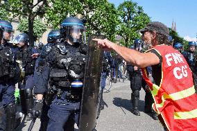 Demonstration Against Pension Reform - Strasbourg