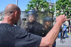 Demonstration Against Pension Reform - Strasbourg