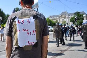 Demonstration Against Pension Reform - Strasbourg