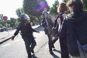 Demonstration Against Pension Reform - Strasbourg