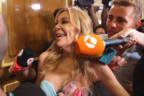 Ana Obregón presents her book 'El chico de las musarañas'.