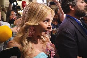 Ana Obregón presents her book 'El chico de las musarañas'.