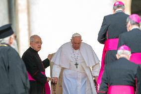 Pope Francis Weekly General Audience - Vatican
