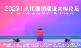 CHINA-SHENZHEN-LI SHULEI-FORUM ON BUILDING UP CHINA'S CULTURAL STRENGTH (CN)