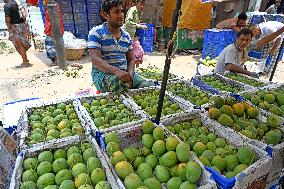 Mango Fruits Market In Dhaka, Bangladesh