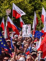 Thousands March In Poland Anti-government Protest