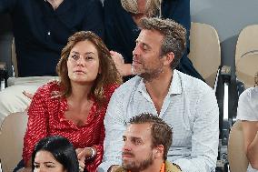 Roland Garros 2023 - Celebrities In The Stands - Day 11 NB