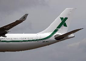 Air X Charter Airbus A340 transports FC Barcelona from Tokyo to Barcelona
