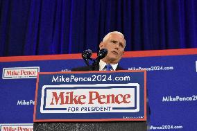 Former Vice President Of The United States Mike Pence Announces That He Is Running For President Of The United States In The 202