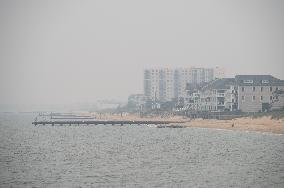 Canadian Smoke Plume Begins To Blanket Norfolk, VA