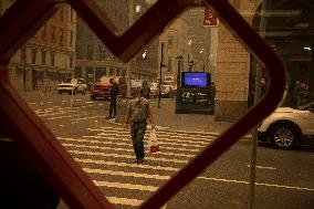 U.S.-NEW YORK-AIR POLLUTION-WILDFIRE