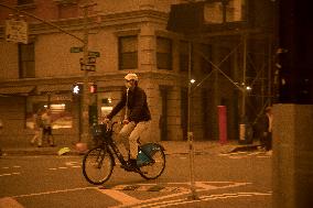 U.S.-NEW YORK-AIR POLLUTION-WILDFIRE