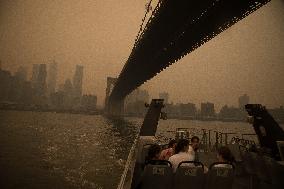 U.S.-NEW YORK-AIR POLLUTION-WILDFIRE