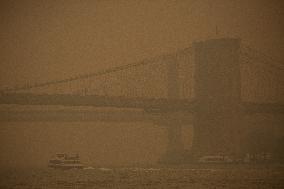 U.S.-NEW YORK-AIR POLLUTION-WILDFIRE
