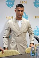 Cristiano Ronaldo At Minerales De Avila Brand Event - Madrid
