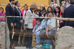 Queen Sofia Visits The Zoo - Madrid