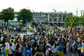 Protest Against Nova Kakhovka Dam Attack In Dortmund