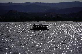 Tourist Enjoy Boat Ride - India