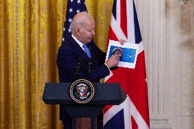 President Joe Biden and UK Prime Minister Rishi Sunak joint press conference