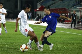 (SP)MYANMAR-YANGON-FOOTBALL-AFC U-20 WOMEN'S ASIAN CUP QUALIFIERS-CHINESE TAIPEI VS MYANMAR