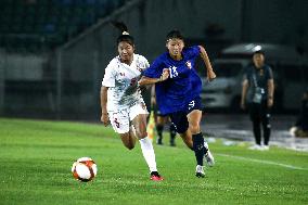 (SP)MYANMAR-YANGON-FOOTBALL-AFC U-20 WOMEN'S ASIAN CUP QUALIFIERS-CHINESE TAIPEI VS MYANMAR