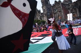 Demonstration To  Demand  End To Attacks Against EZLN Communities