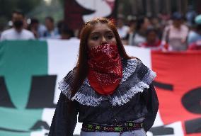Demonstration To  Demand  End To Attacks Against EZLN Communities