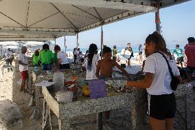 BRAZIL-RIO DE JANEIRO-WORLD OCEANS DAY-BEACH-CLEAN