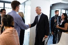 Bruno Le Maire takes part in a masterclass on the regulation of commercial influence - Paris