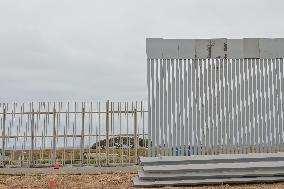 US-Mexico Border Construction On Secondary Fence Advances In Tijuana And San Diego