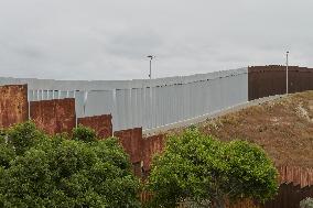 US-Mexico Border Construction On Secondary Fence Advances In Tijuana And San Diego