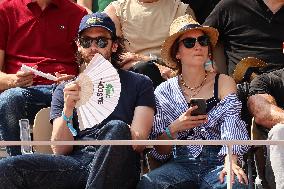 Roland Garros 2023 - Celebrities In The Stands - Day 13 NB