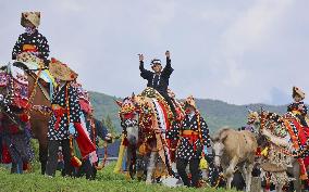 Horses paraded in northeastern Japan