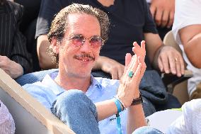 French Open - Reda Kateb At The Stands
