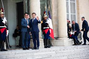President Macron Welcomes President Rajoelina - Paris