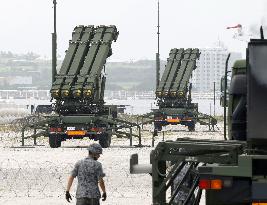 ASDF PAC3 missiles on Okinawa island