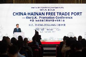 BRITAIN-CHINA-HAINAN FREE TRADE PORT-PROMOTION CONFERENCE