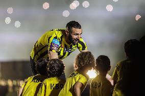 Benzema Presented to Saudi Club Al-Ittihad Fans - Jeddah