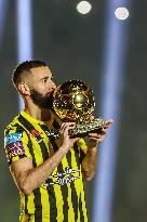 Benzema Presented to Saudi Club Al-Ittihad Fans - Jeddah