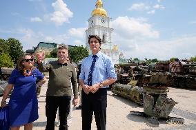 Justin Trudeau Visit To Ukraine - Kyiv