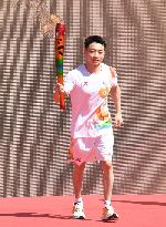 (SP)CHINA-BEIJING-WORLD UNIVERSITY GAMES-TORCH RELAY (CN)