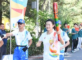 (SP)CHINA-BEIJING-WORLD UNIVERSITY GAMES-TORCH RELAY (CN)