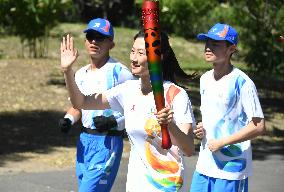 (SP)CHINA-BEIJING-WORLD UNIVERSITY GAMES-TORCH RELAY (CN)