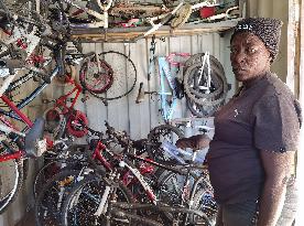 NAMIBIA-WINDHOEK-BICYCLE CENTER-IMPOVERISHED COMMUNITY-BETTER LIFE
