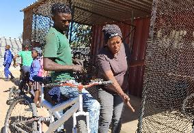 NAMIBIA-WINDHOEK-BICYCLE CENTER-IMPOVERISHED COMMUNITY-BETTER LIFE