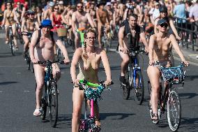 World Naked Bike Ride 2023 In London