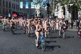 World Naked Bike Ride 2023 In London