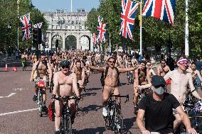 World Naked Bike Ride 2023 In London