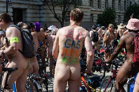 World Naked Bike Ride 2023 In London